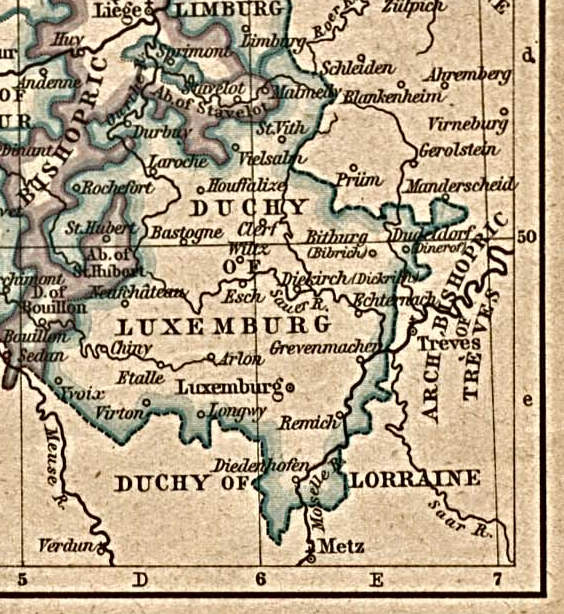 Cartographie des terres spoliées de la maison de Montjoye Duche%20de%20Luxembourg